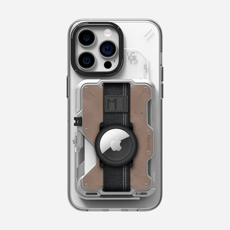 Aulumu G03 Multi-Tool Magnetic Metal Wallet | Genuine Leather Cover | MagSafe
