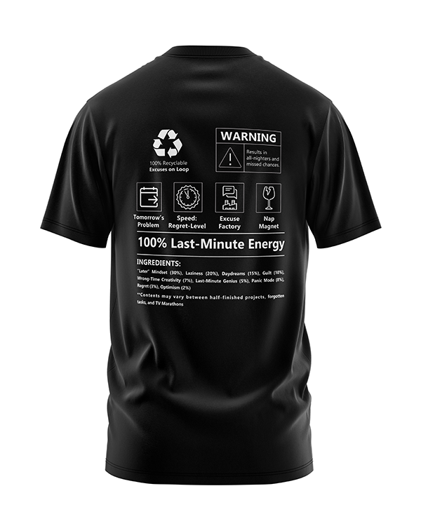 The Procrastination Oversize T-Shirt
