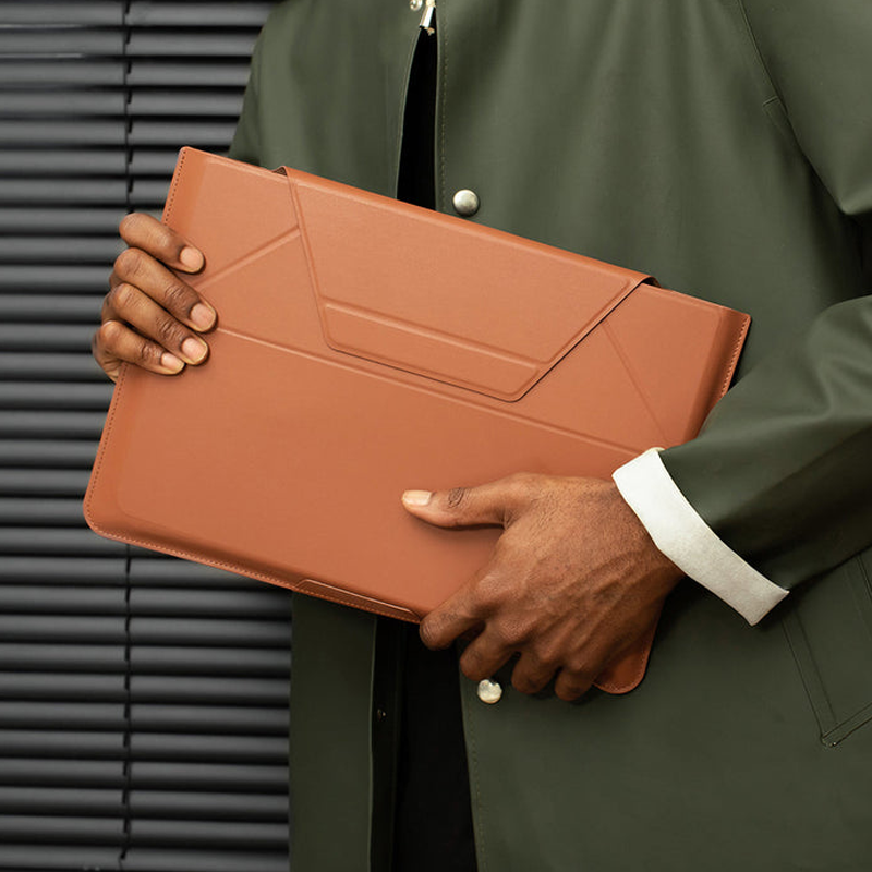 MOFT Ultra-Slim Laptop carry Sleeve: Elevate Your MacBook Experience with Expandable Storage, Adjustable Angles  Compatible From -13.3 - 16 inch